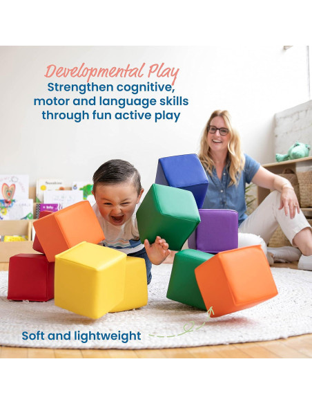 Bloques de Construcción ECR4Kids SoftZone Patchwork 12 Piezas Bloques de Construcción ECR4Kids SoftZone Patchwork 12 Piezas