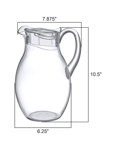Jarra Burbujeante Grande Increíble Abby 2.84L Plástico Libre BPA Jarra Burbujeante Grande Increíble Abby 2.84L Plástico Libre BPA