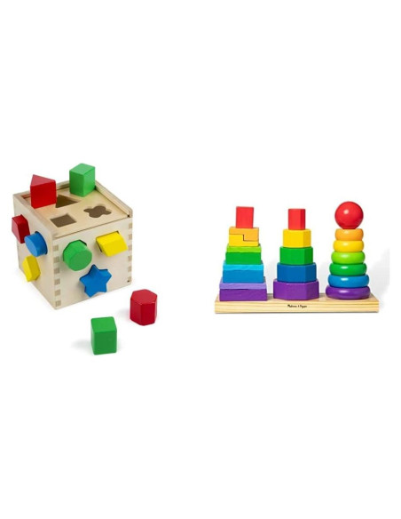 Apilador Geométrico Melissa & Doug - Juguete Educativo de Madera Apilador Geométrico Melissa & Doug - Juguete Educativo de Madera