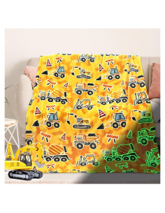 Manta Brillante para Niños DESKSA 130x150 cm Excavadora