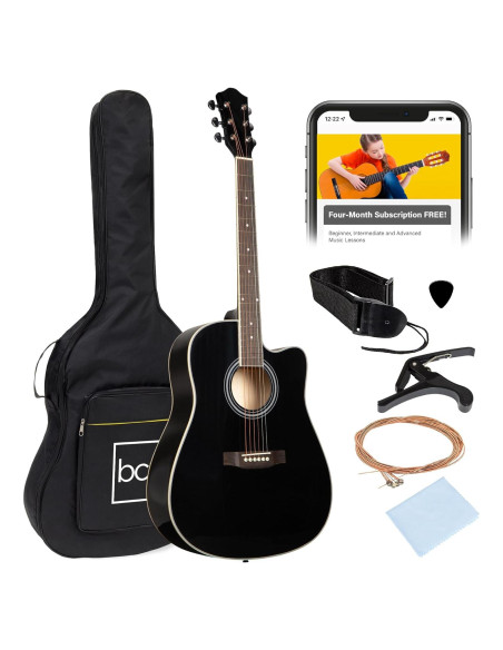 Guitarra Acústica Completa 41" Negra SKY5048 con Accesorios Guitarra Acústica Completa 41" Negra SKY5048 con Accesorios