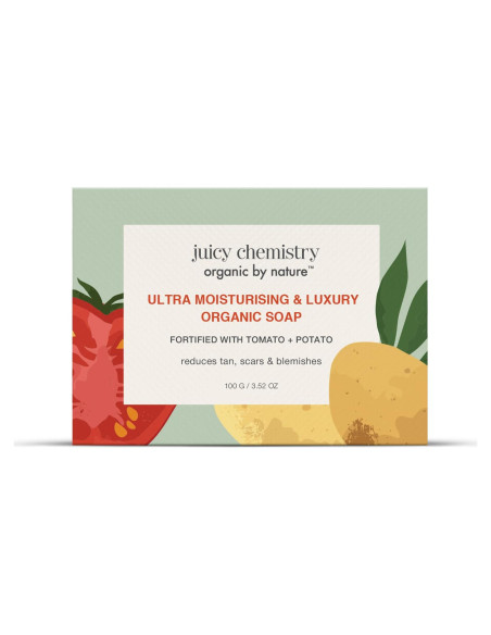 Jabón Orgánico Juicy Chemistry 99.22g - Hierba Limón, Reduce Bronceado Jabón Orgánico Juicy Chemistry 99.22g - Hierba Limón, Reduce Bronceado
