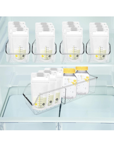 Juego de 2 Botellas de Almacenamiento de Leche Materna Zebrabox
