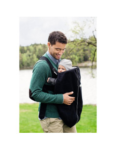 Funda para Portabebés BABYBJORN - Forro Polar Negro 2