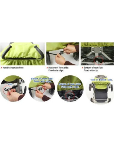 Cubierta para Carrito Manito Elegance Plus Negra Impermeable