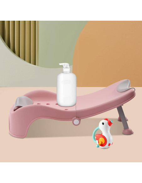 Silla de Champú Ajustable para Niños Rosa - 0 a 5 Años Silla de Champú Ajustable para Niños Rosa - 0 a 5 Años