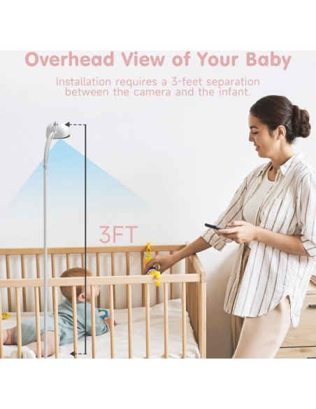 Cámara para Bebés 2K WiFi RICHCHO con Monitor de Sueño AI Cámara para Bebés 2K WiFi RICHCHO con Monitor de Sueño AI