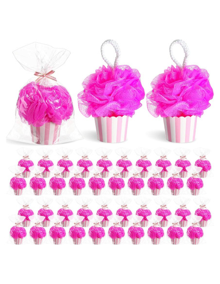 50 Conjuntos de Regalos Baby Shower Rosa - Esponjas y Decoración 50 Conjuntos de Regalos Baby Shower Rosa - Esponjas y Decoración