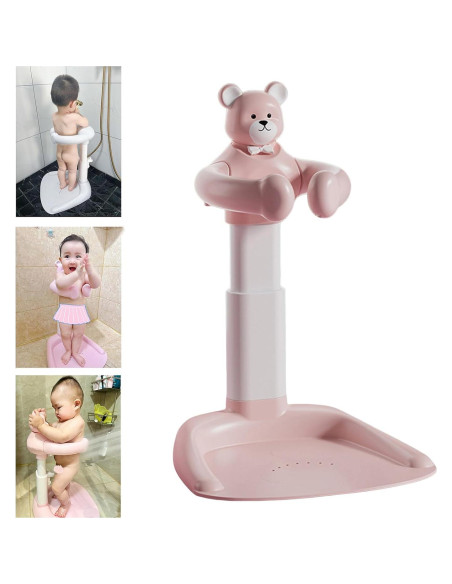 Soporte para Ducha de Bebé Ajustable Rosa - Seguridad Antideslizante Soporte para Ducha de Bebé Ajustable Rosa - Seguridad Antideslizante