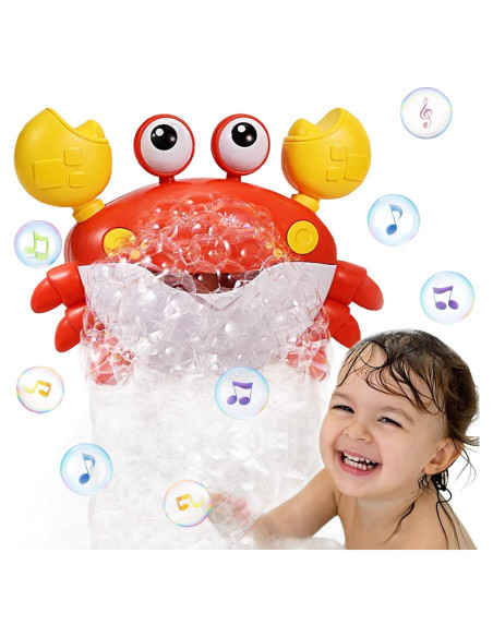 Juguete de Baño Cangrejo Poycuna con Burbujas y Música Juguete de Baño Cangrejo Poycuna con Burbujas y Música