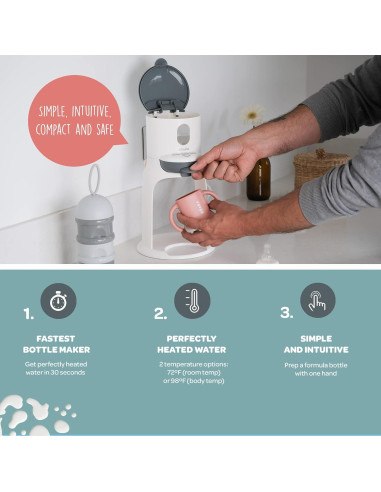 Calentador de Agua Rápido BEABA Bib'Expresso Gris 1.18 kg