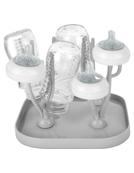 Soporte para Secar Biberones Lulyboo Gris - 16 Biberones Soporte para Secar Biberones Lulyboo Gris - 16 Biberones