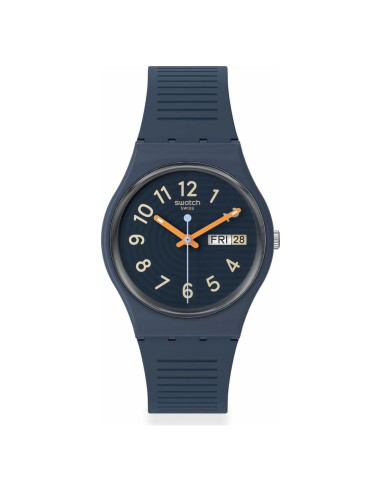 Reloj Unisex Swatch Gent Azul 34mm Cuarzo Impermeable