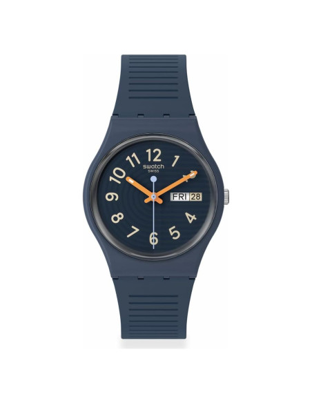 Reloj Unisex Swatch Gent Azul 34mm Cuarzo Impermeable Reloj Unisex Swatch Gent Azul 34mm Cuarzo Impermeable