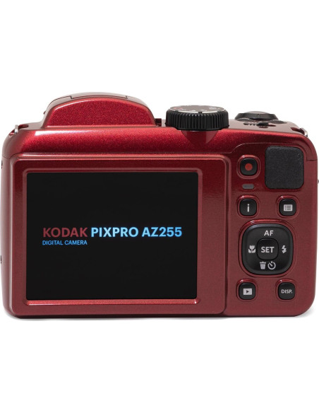 Cámara Digital Kodak PIXPRO AZ255 16MP Zoom 25x Rojo + Accesorios Cámara Digital Kodak PIXPRO AZ255 16MP Zoom 25x Rojo + Accesorios