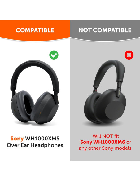 Almohadillas de Reemplazo Wicked Cushions para Sony XM5 - Negro Almohadillas de Reemplazo Wicked Cushions para Sony XM5 - Negro