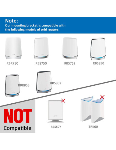 Soporte de Pared Metalico para Router Orbi WiFi 6 - PETIMETI