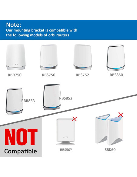 Soporte de Pared Metalico para Router Orbi WiFi 6 - PETIMETI Soporte de Pared Metalico para Router Orbi WiFi 6 - PETIMETI