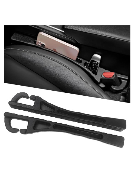 Relleno de Espacio entre Asiento de Coche NYTKL 2 PCS Negro Relleno de Espacio entre Asiento de Coche NYTKL 2 PCS Negro
