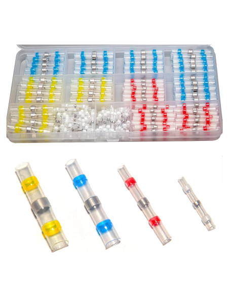 Kit de Conectores de Cable Aislados GAJING 194PCS a Prueba de Agua Kit de Conectores de Cable Aislados GAJING 194PCS a Prueba de Agua