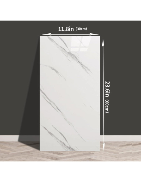 Paneles de Pared Autoadhesivos Haimin 10 Piezas 60x30 cm Blanco Paneles de Pared Autoadhesivos Haimin 10 Piezas 60x30 cm Blanco