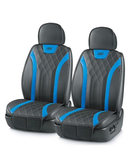 Funda de Asiento de Coche Skechers MAX Cushioning Azul 2 Piezas Funda de Asiento de Coche Skechers MAX Cushioning Azul 2 Piezas