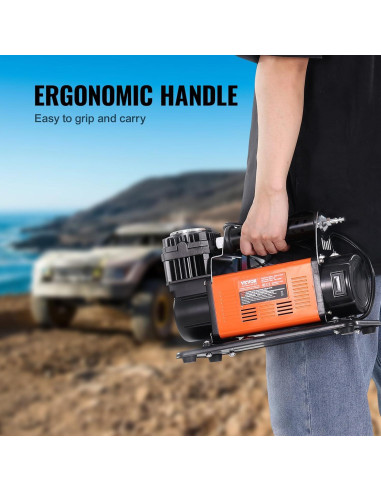 Compresor de Aire Portátil 12V VEVOR 150PSI 7.06CFM