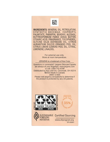 Stick Aromaterapia Jergens Awaken 25.5g Naranja y Limón