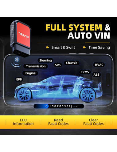 Escáner OBD2 Autel MaxiAP AP2500E Bluetooth, Diagnóstico Completo