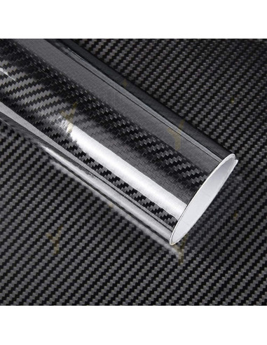 Vinilo de Fibra de Carbono 6D SYJIIP 30cm x 150cm con Herramientas