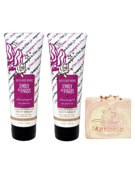 Crema Corporal Champagne París 2x226g y Jabón Sal Himalayo 113g Crema Corporal Champagne París 2x226g y Jabón Sal Himalayo 113g