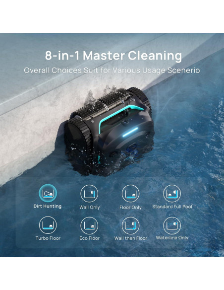 Limpiador de Piscinas Robot Inalámbrico WYBOT C2V AI 8 Modos Limpiador de Piscinas Robot Inalámbrico WYBOT C2V AI 8 Modos