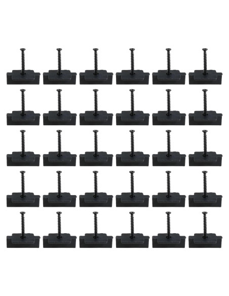 Clips de Sujetador Oculto Heyous 30PCS Nylon Metal Negro Clips de Sujetador Oculto Heyous 30PCS Nylon Metal Negro