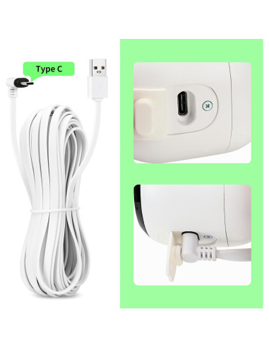 Cable de Carga 9m para Cámara Arlo Essential 2da Generación - 2 Pack