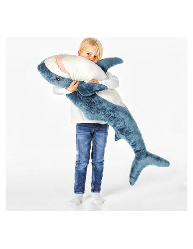 Tiburón Gigante de Peluche XIAOHONG 96 cm Almohada Suave