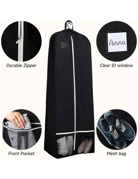 Bolsa de Viaje para Prendas Foleto 180 cm con Bolsillos Bolsa de Viaje para Prendas Foleto 180 cm con Bolsillos