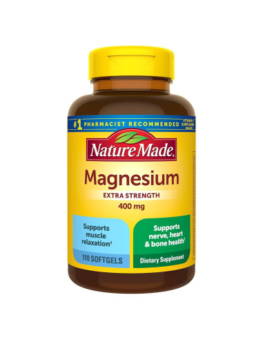 Nature Made Óxido de Magnesio Extra Fuerte 400 mg - 110 Gelatinas