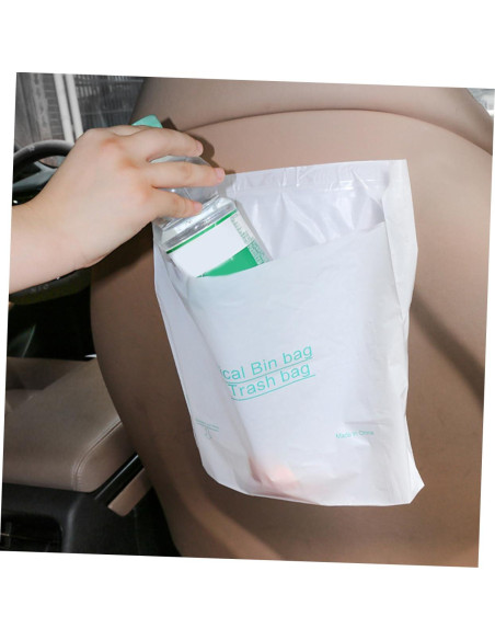 40 Bolsas de Basura Adhesivas Desechables para Auto 1L 40 Bolsas de Basura Adhesivas Desechables para Auto 1L