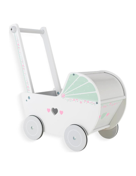 Andador de Madera para Bebés 1 Año - Carrito de Compras Blanco Andador de Madera para Bebés 1 Año - Carrito de Compras Blanco