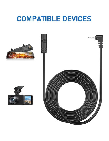 Cable de Extensión para Cámara de Respaldo YQMAJIM 1.83m 2.5mm