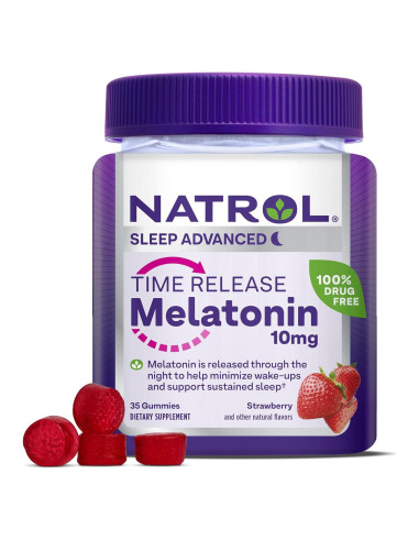 Gominolas de Melatonina Natrol 10 mg Sabor Fresa 35 Unidades