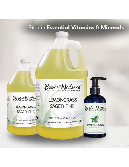 Aceite de Masaje Aromaterapia Mejor de la Naturaleza 3.785 L Aceite de Masaje Aromaterapia Mejor de la Naturaleza 3.785 L