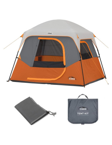 Carpa de Camping CORE para 4 Personas con Base y Kit