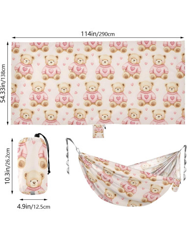 Hamaca de Camping Bolaz 289x137 cm Ligera 150 kg