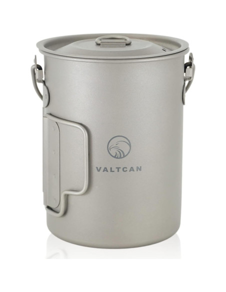 Olla de Titanio Valtcan 900ml con Tapa y Bolsa de Transporte Olla de Titanio Valtcan 900ml con Tapa y Bolsa de Transporte