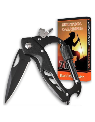 Multiherramienta Carabinero JUXWONE con Cuchillo Plegable 7 en 1