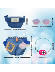 Conjunto de Ropa para Muñeca Labubu VeythKoveo 4 Piezas 2