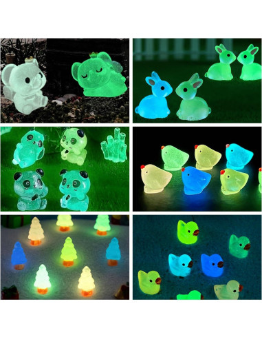 130 Figuritas de Resina Luminosa ElpizoFos para Jardín de Hadas
