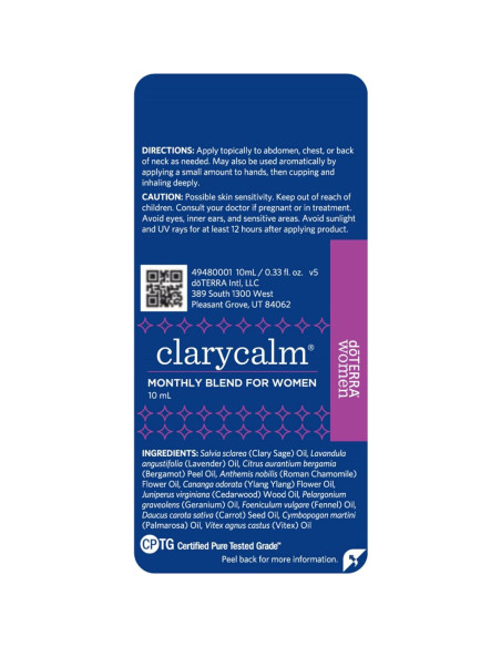 doTERRA Clary Calm Aceite Esencial 10 ml - Equilibrio Hormonal doTERRA Clary Calm Aceite Esencial 10 ml - Equilibrio Hormonal