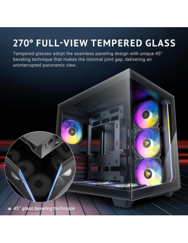 Caja PC Antec C5 ARGB Mid-Tower ATX con 7 Ventiladores ARGB